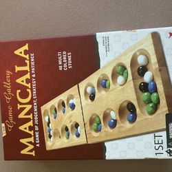 Wooden Mancala Game – Classic Strategy Game