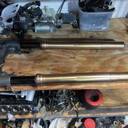 Suzuki  Gsxr & Hayabusa Forks, Oil Pan, Mirrors, Carbon Fiber Covers 