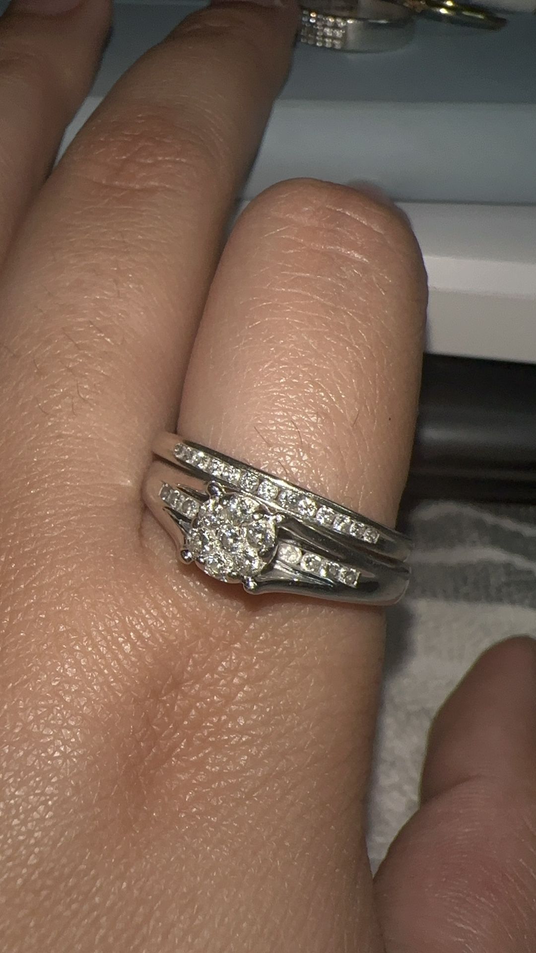 White Gold 10k Wedding set