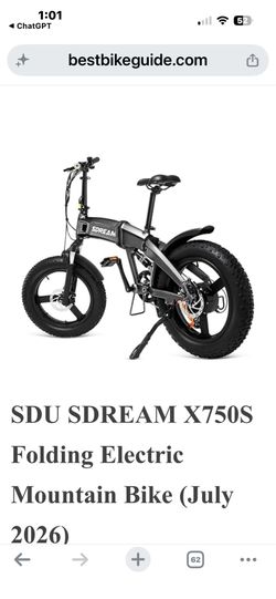 SDREAM folding fat-tire electric bike, X750S models