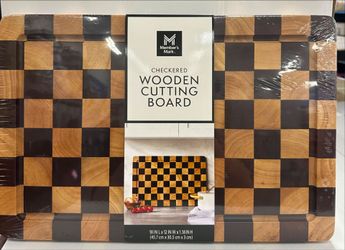 Member's Mark Checkered Wooden Cutting Board