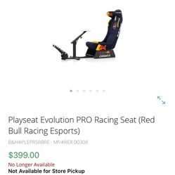 Playseat evolution PRO Racing Seat For SIM Racing (RED BULL LIMITED EDITION)