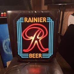 Rainier Beer Lighted Sign 