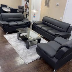 Sofa, Loveseat & Chair All At 1 Low Amazing Price!!