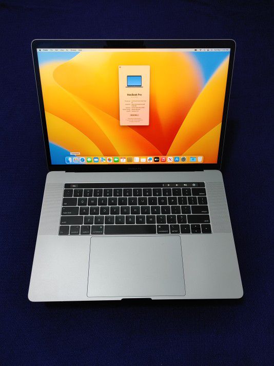 2019 Apple MacBook Pro 15" TouchBar - i7 2.6GHz 16GB RAM 512GB - Excellent brand new condition