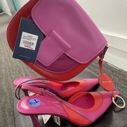 Pink & Red Heel / Purse 