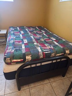 Full size futon bed with 2 mattresses