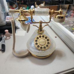Antique Glass Telephone Excellent Condition 