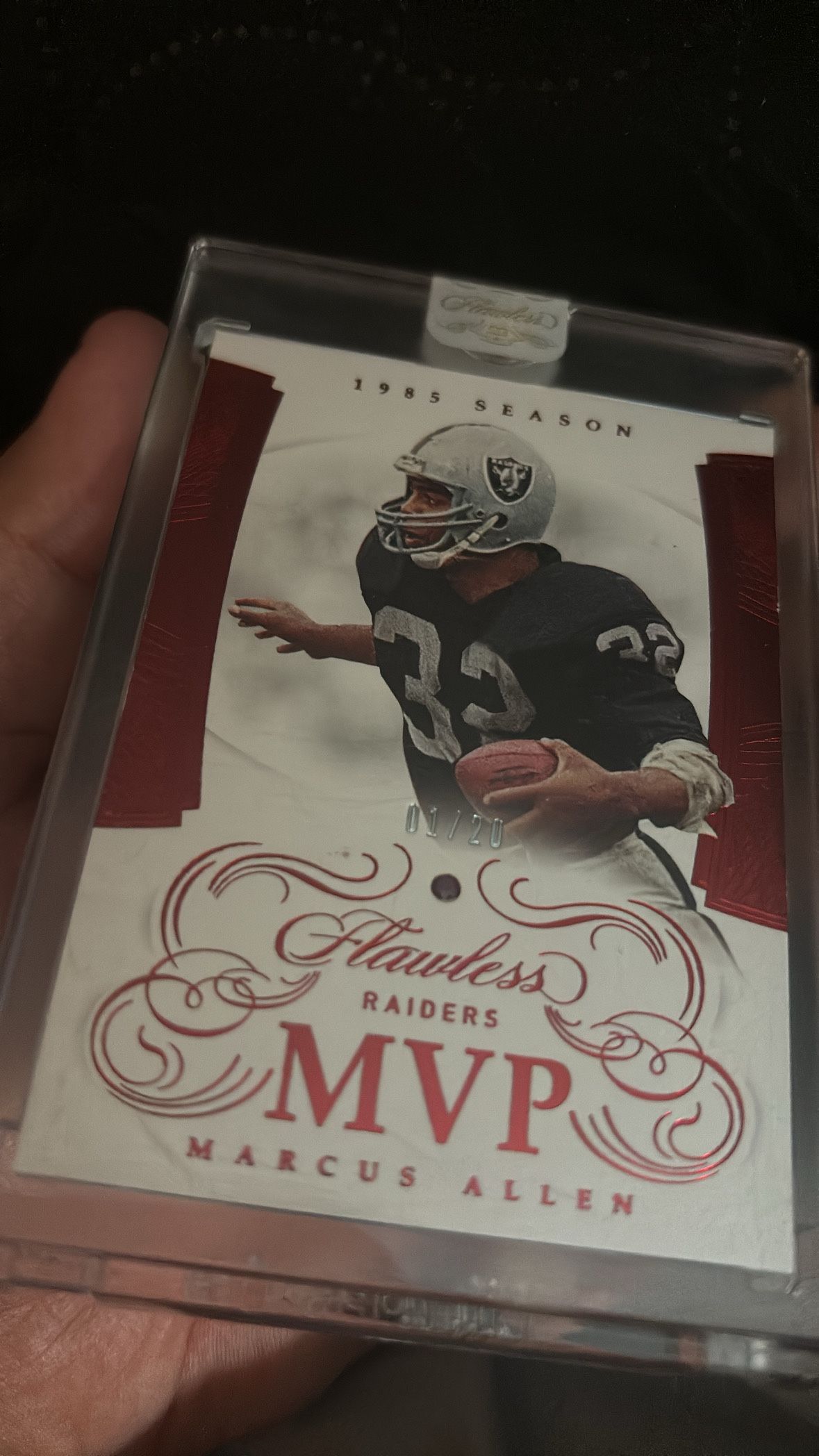 NFL Raiders Marcus Allen 1/20