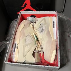 Jordan 4 Retro Off White Sail