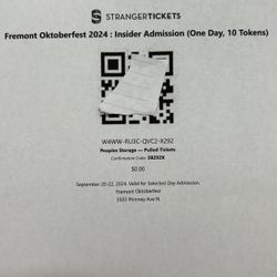 Fremont Oktoberfest Tickets