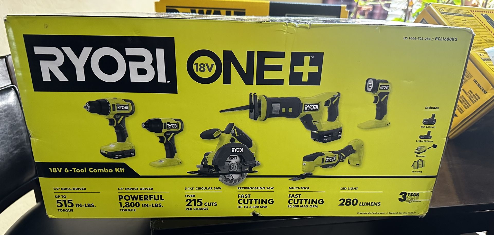 Ryobi 18v 6 Tool Combo Kit