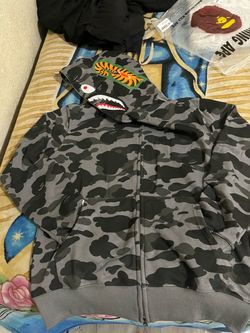 BAPE Shark Full-Zip Camo Hoodie