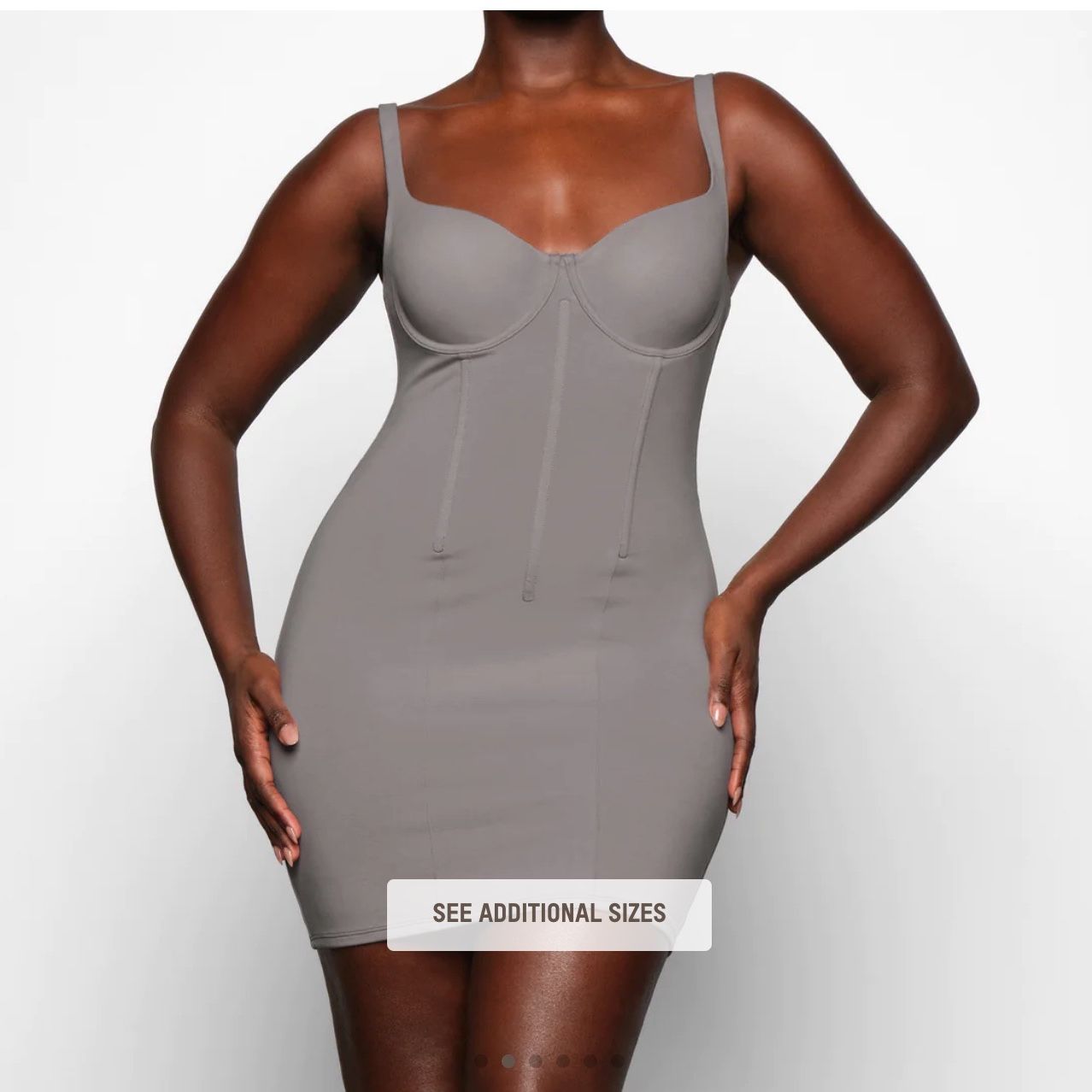 cotton corset dress skims SKIMS Cotton Corset Dress Charcoal XL NWT & Packaging for Sale in Los  Angeles, CA