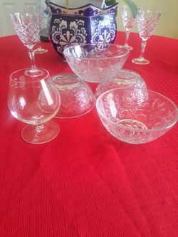 ***PRINCESS HOUSE BOWLES AND BRANDY GLASS ***