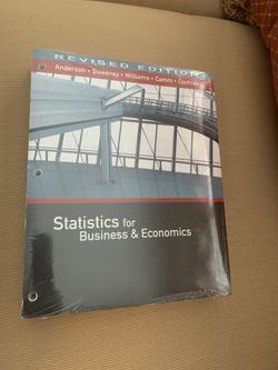 Statistics for Business & Economics Textbook 13e
