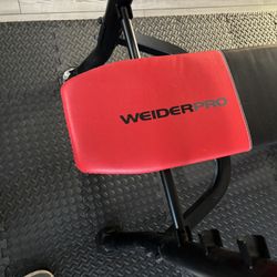 Wider Pro Bench Bar And weights