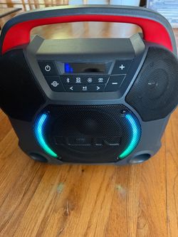 ION Portable Speaker- Bluetooth- FMRadio- Rechargeable- Lights
