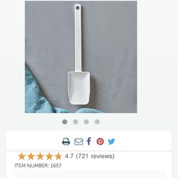 Pampered Chef Small Mix N Scraper in White 