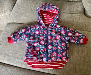 Jojo Maman BeBe Baby Girl Winter Reversible Javket