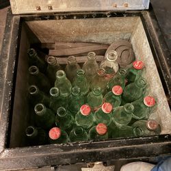 Vintage Coke Sale, One Cooler, Some Board Games, Vintage Drinking Glasses