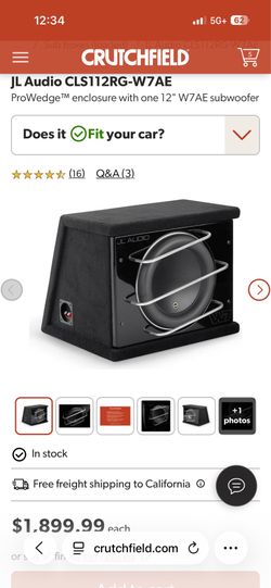 JL Audio CLS112RG-W7AE