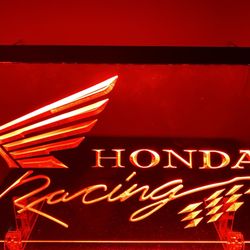Honda Racing Lighted Sign (8”x12”)