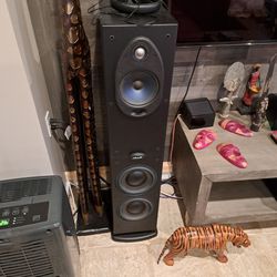 2 Polk Rt2000p towers  two 8 inch powered subs