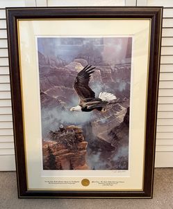 Mint Condition Picture, Save the Eagle, Purple Mountain Majesty signed