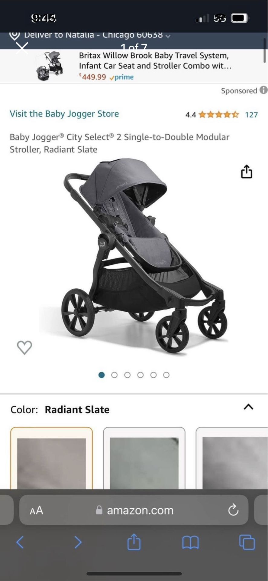 Baby Jogger double stroller 