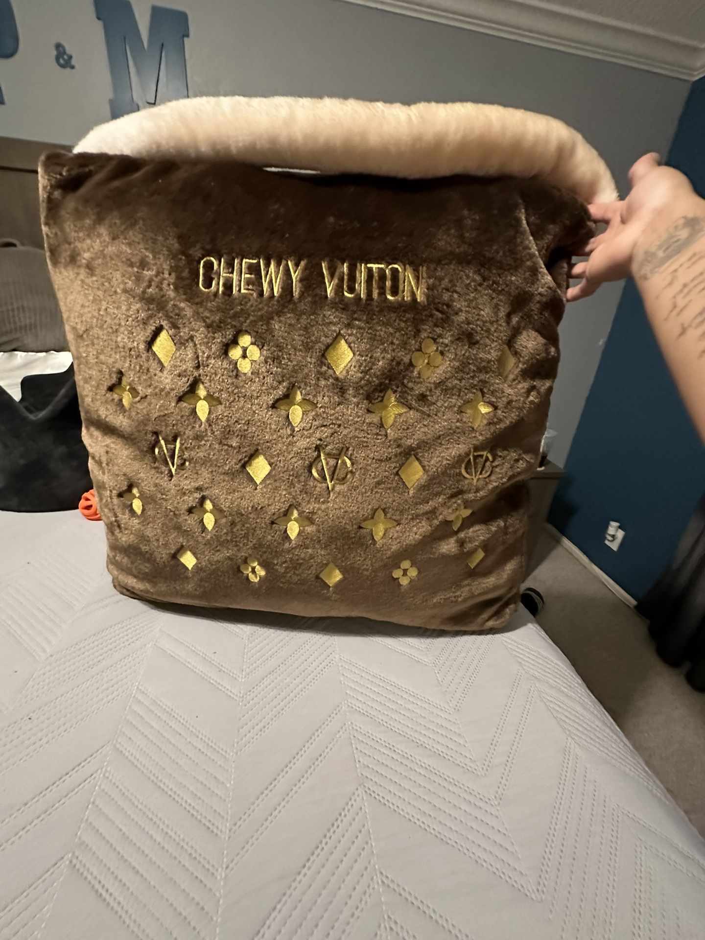 Chewy Vuitton Pet Bed