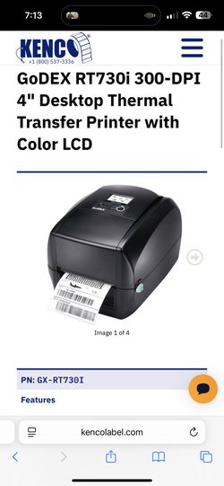 GoDexThermal Label Printer Brand New