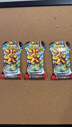 Pokémon Mega Evolution Chaos Rising Booster Packs x3