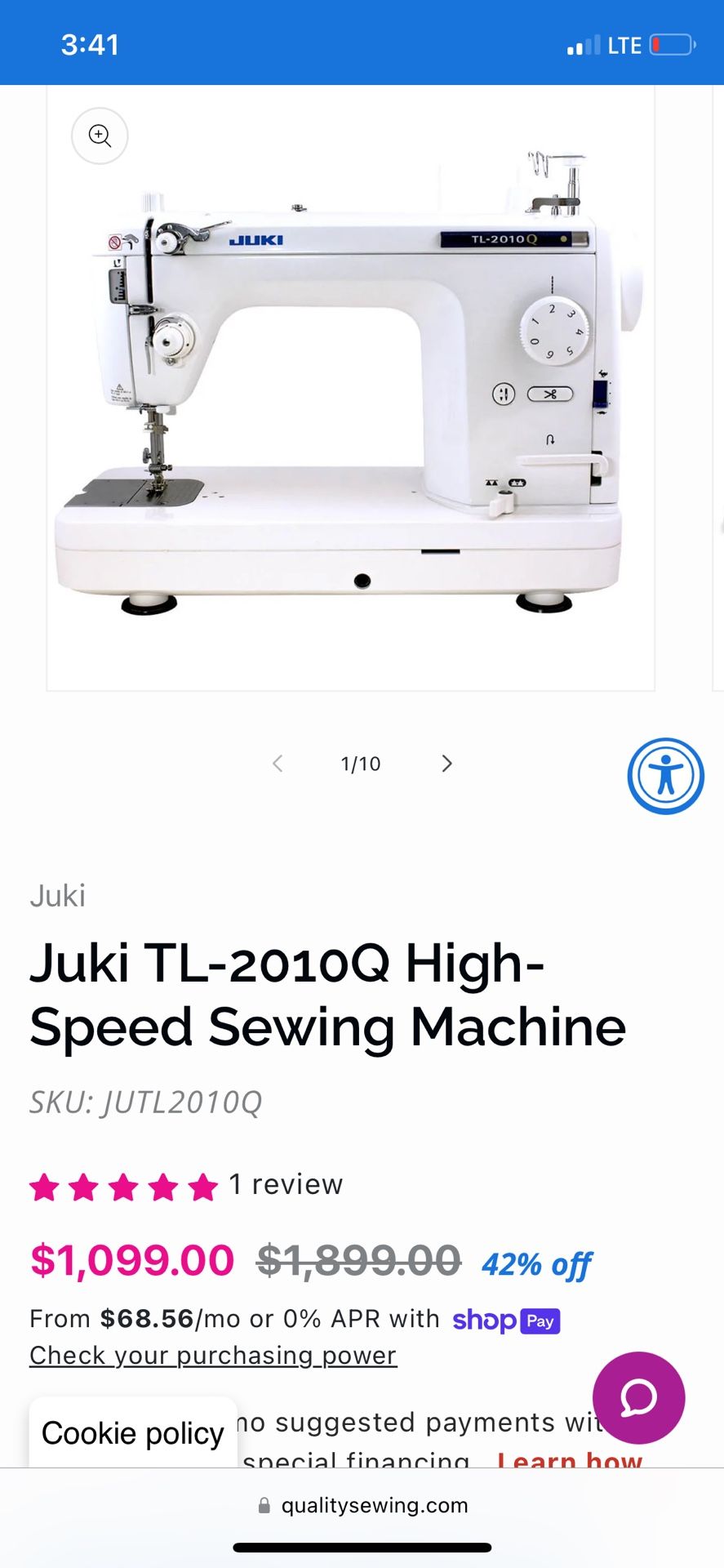 NEW - Juki 2010q