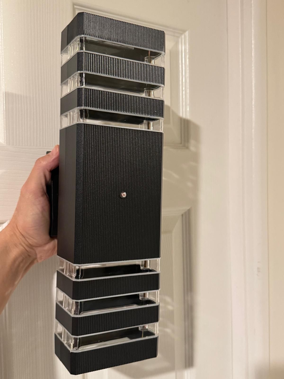 Dusk to Dawn Outdoor Wall Lights, 3 Layer Up Down Outdoor Lights for House, Waterproof Exterior Sconce Wall Lighting Fixtures for Porch Garage Front