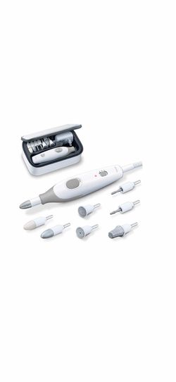 Beurer Vitalcontrol SMA38 Manicure Pedicure Set 7 Sapphire Felt Attachments NEW