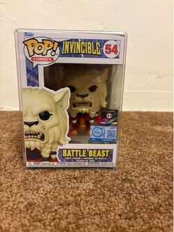 Funko Pop! Comics Invincible Battle Beast #54 Vinyl Figurine w/ Protector Case
