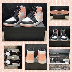 Jordan 1 Mid ( Arctic Orange Back Toe)