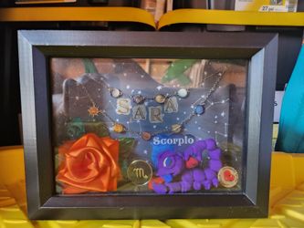 Handmade SCORPIO shadow box
