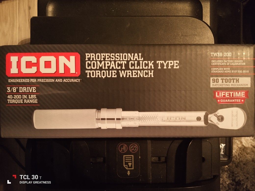 ION- PROFESSIONAL COMPACT LICK TYPE TORQUE WRENCH