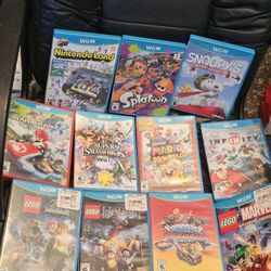 Nintendo Wii U Games Lot! 11 Game Lot! $100 For All! Super Mario World! Smash Bros! Mario Kart 8!