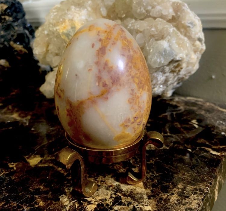 Antique Crystal Egg