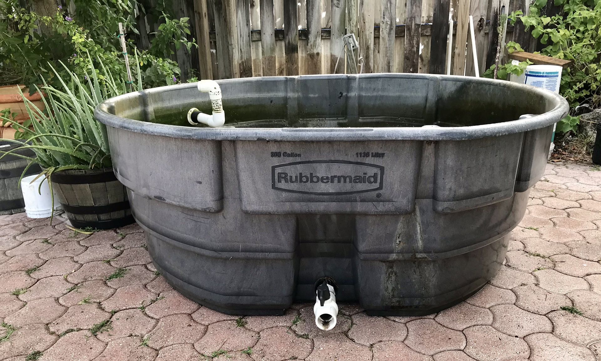 Rubbermaid 300 Gallons Pond Tank Koi Fish