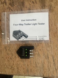 New 4-way trailer light wire cable tester