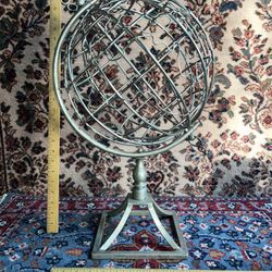 Metal Revolving Globe