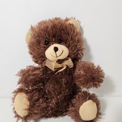 Valentine's Day Fuzzy Friends Teddy Bear Stuffed Plush Tan & Orange
