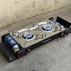 Double Butane Burner Stove Table Top Cooking Stove