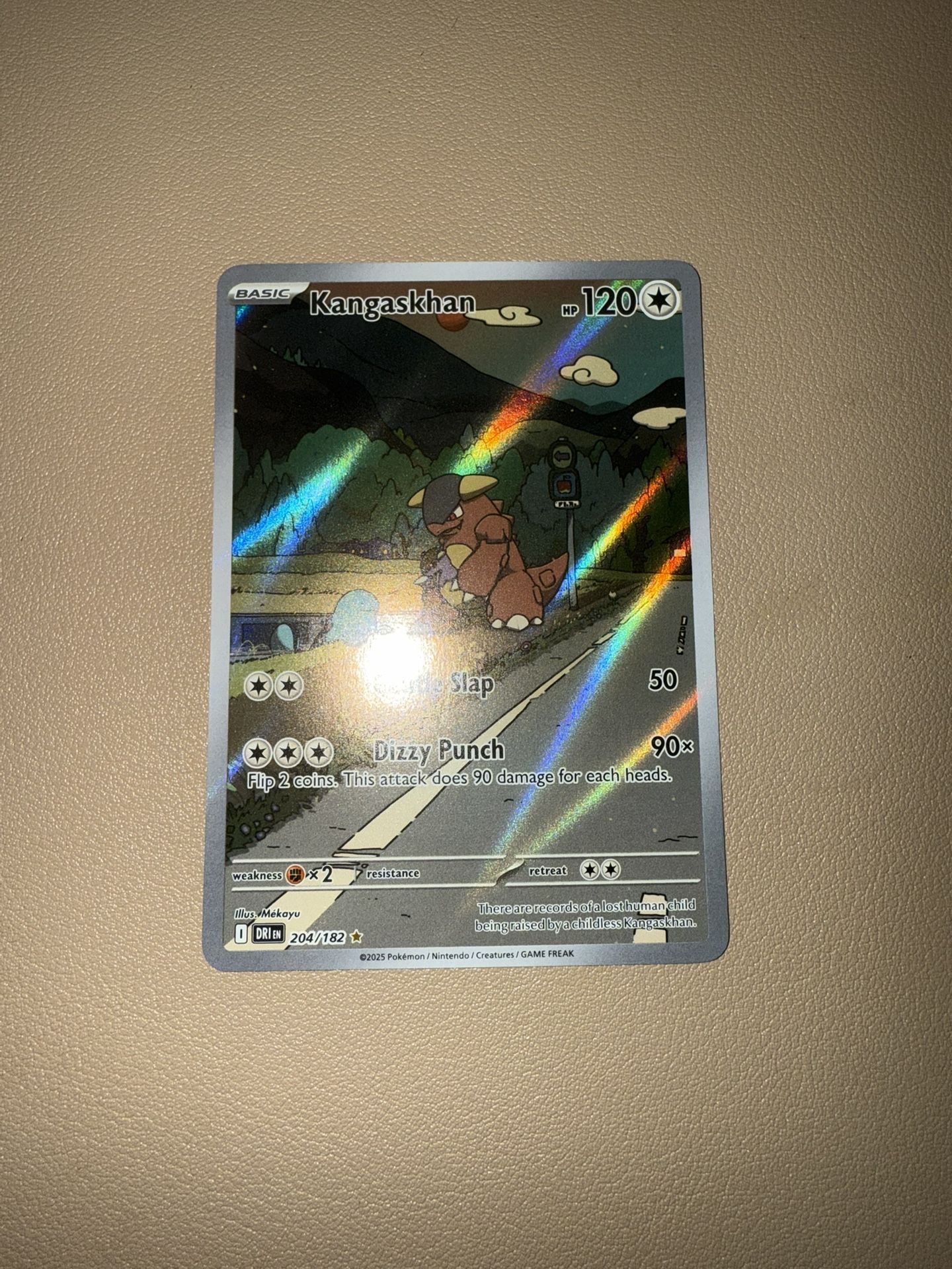 Kangaskhan 204/182 Illustration Rare – Pokémon TCG Temporal Forces Holo (Near Mint)