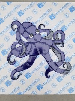 Octopus pool tile 12x13