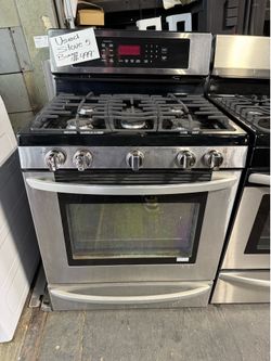 LG Stainless Steel 5 burner range stove
